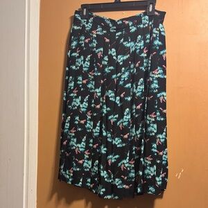 J.CREW WOMENS MIDI SKIRT IN BOTANICAL BEES PRINT SIZE 8